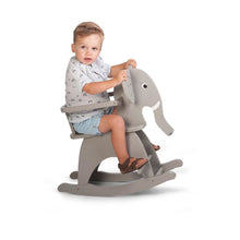 Load image into Gallery viewer, Childhome Rocking Grey Elephant + Brace
