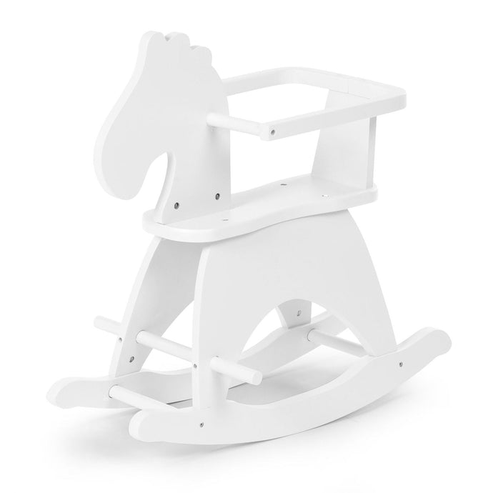 Childhome Rocking White Horse + Brace