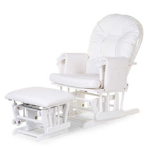 Load image into Gallery viewer, Childhome Gliding Chair Round with Footrest - White
