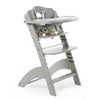 Childhome Lambda 3 Baby High Chair + Feeding Tray - Stone Grey