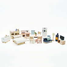 Load image into Gallery viewer, Le Toy Van Complete Dolls House Furniture Set - 35 Pieces
