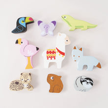 Load image into Gallery viewer, Le Toy Van Wooden Stacking Animals &amp; Bag - Andes
