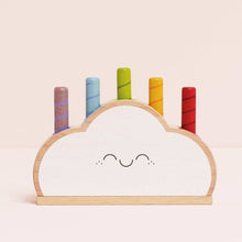 Load image into Gallery viewer, Le Toy Van Rainbow Cloud Pop-Up Toy - 6 Piece
