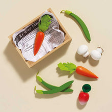 Load image into Gallery viewer, Le Toy Van Wooden Market Crate - Harvest Vegetables
