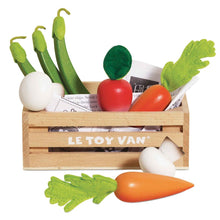 Load image into Gallery viewer, Le Toy Van Wooden Market Crate - Harvest Vegetables

