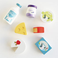Load image into Gallery viewer, Le Toy Van Wooden Market Crate - Cheese &amp; Dairy
