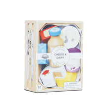 Load image into Gallery viewer, Le Toy Van Wooden Market Crate - Cheese &amp; Dairy
