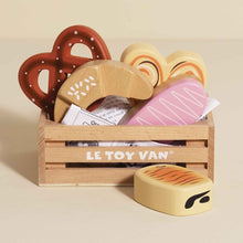 Load image into Gallery viewer, Le Toy Van Wooden Market Crate - Bakery &amp; Patisserie
