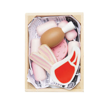 Load image into Gallery viewer, Le Toy Van Wooden Market Crate - Butchers Meat
