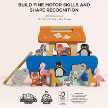 Load image into Gallery viewer, Le Toy Van Noah's Ark &amp; Animals Shape Sorter
