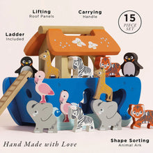 Load image into Gallery viewer, Le Toy Van Noah's Ark &amp; Animals Shape Sorter
