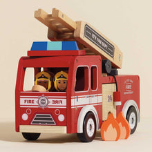 Load image into Gallery viewer, Le Toy Van Wooden Fire Engine
