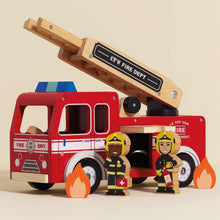 Load image into Gallery viewer, Le Toy Van Wooden Fire Engine
