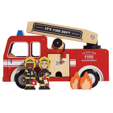 Load image into Gallery viewer, Le Toy Van Wooden Fire Engine
