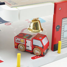 Load image into Gallery viewer, Le Toy Van Fire &amp; Rescue Wooden Garage
