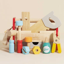 Load image into Gallery viewer, Le Toy Van Wooden Tool Box &amp; Tools
