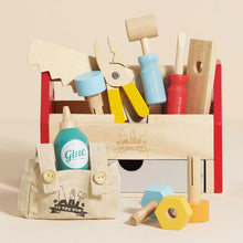 Load image into Gallery viewer, Le Toy Van Wooden Tool Box &amp; Tools
