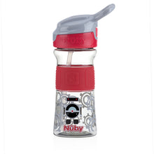 Load image into Gallery viewer, Nuby Soft Spout On the Go Sports Bottle with Push Button - Red
