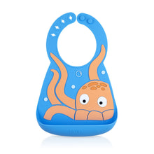 Load image into Gallery viewer, Nuby 3D Silicone Bib - Octopus
