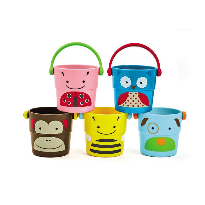 Skip Hop Zoo Bath Stack & Pour Buckets