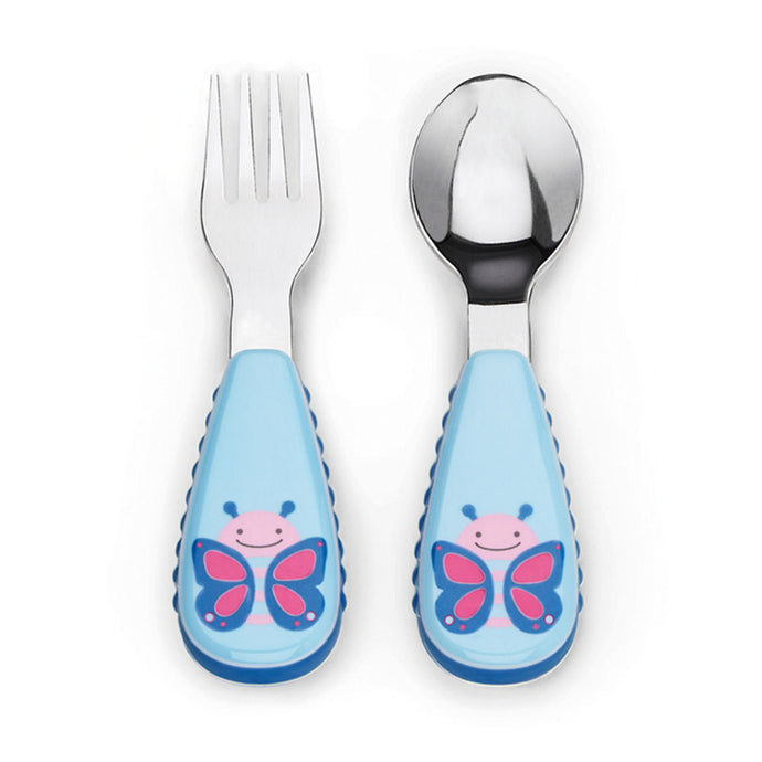 Skip Hop Zoo Utensils Fork & Spoon - Butterfly