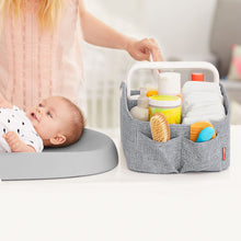 Load image into Gallery viewer, Skip Hop Nursery Style Light Up Nappy Caddy - Heather Grey
