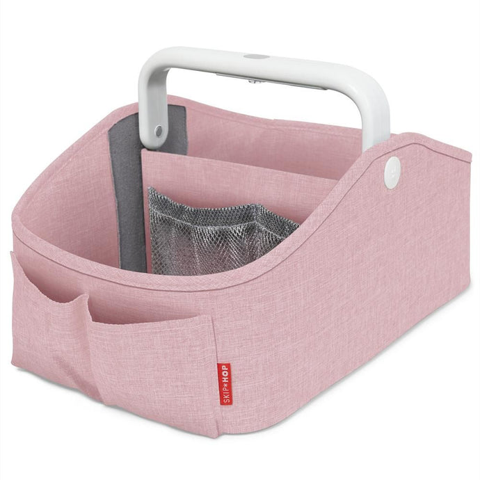 Skip Hop Nursery Style Light Up Nappy Caddy - Pink Heather