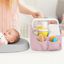 Load image into Gallery viewer, Skip Hop Nursery Style Light Up Nappy Caddy - Pink Heather
