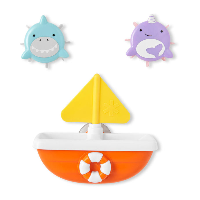 Skip Hop Zoo Tip & Spin Boat - Shark/Narwhal