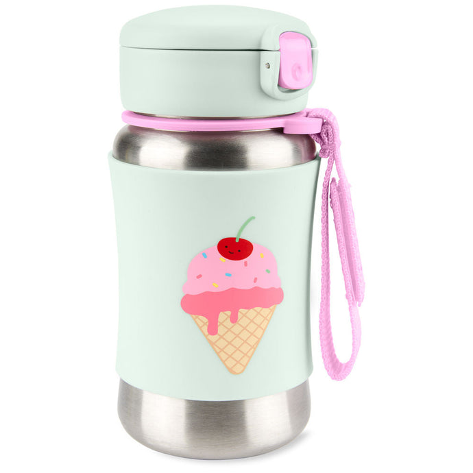 Skip Hop Spark Style Stainless Steel Straw Bottle - Ice Cream