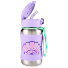 Load image into Gallery viewer, Skip Hop Spark Style Stainless Steel Straw Bottle - Seashell

