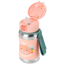 Load image into Gallery viewer, Skip Hop Zoo Stainless Steel Straw Bottle - Cat
