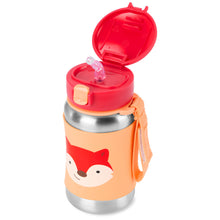 Load image into Gallery viewer, Skip Hop Zoo Stainless Steel Straw Bottle - Fox
