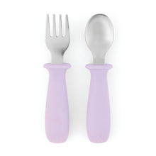 Load image into Gallery viewer, Skip Hop Besties Squad Fork &amp; Spoon Set - Purple
