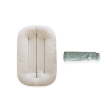 Load image into Gallery viewer, Snuggle Me Natural Infant Lounger with Slate Cover
