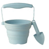 Scrunch Seedling Pot with Trowel - Duck Egg Blue