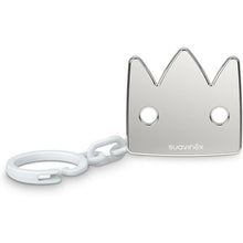 Load image into Gallery viewer, Suavinex Jewel Chain Soother Clip Crown - Spread Joy Silver
