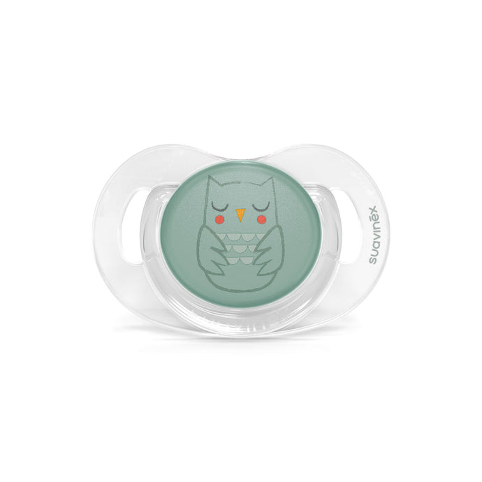 Suavinex Premium Soother with SX Pro Physiological Silicone Teat 0-6M - Bonhomia Owl Green