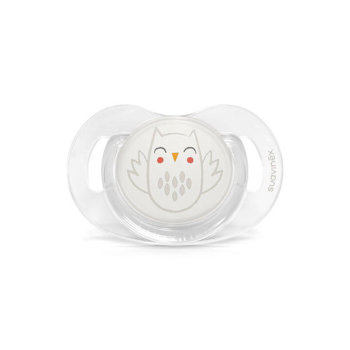 Suavinex Premium Soother with SX Pro Physiological Silicone Teat 0-6M - Bonhomia Owl Beige