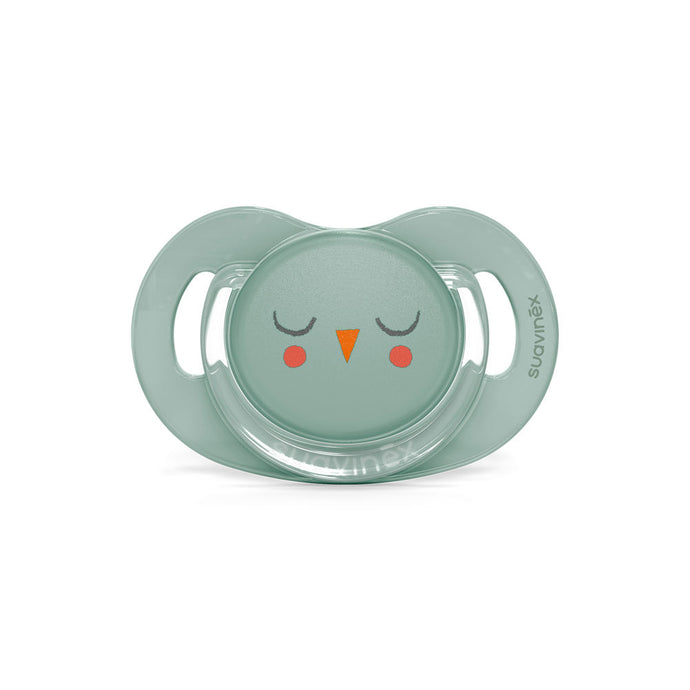 Suavinex Premium Soother with SX Pro Physiological Silicone Teat 6-18M - Bonhomia Owl Green