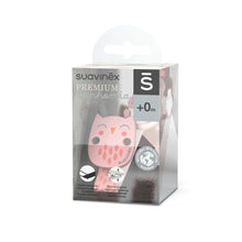 Load image into Gallery viewer, Suavinex Soother Clip with Ribbon - Bonhomia Owl Pink
