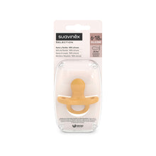 Load image into Gallery viewer, Suavinex Smoothie Ultra Light All Silicone Soother with SX Pro Physiological Teat 6-18M - colour Essence Mustard
