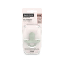 Load image into Gallery viewer, Suavinex Smoothie Ultra Light All Silicone Soother with SX Pro Physiological Teat 6-18M - colour Essence Green
