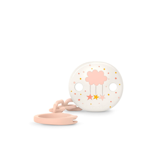 Suavinex Dreams Chain Soother Clip - Pink