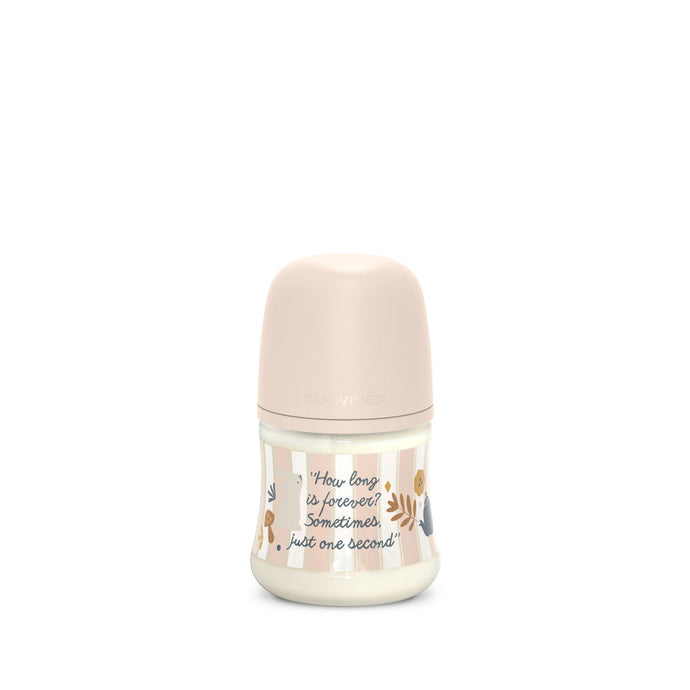 Suavinex Wonderland Baby Bottle SX Pro 150ml Slow Flow 0+ Months - Strips Pink