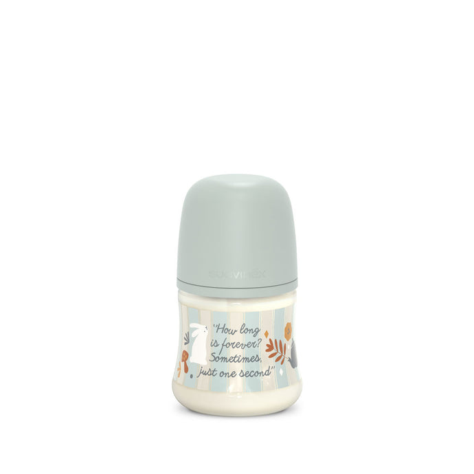 Suavinex Wonderland Baby Bottle SX Pro 150ml Slow Flow 0+ Months - Strips Blue Turquoise