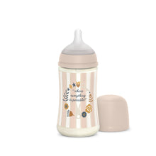 Load image into Gallery viewer, Suavinex Wonderland Baby Bottle SX Pro 270ml Medium Flow 3+ Months - Strips Pink
