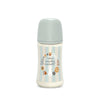 Suavinex Wonderland Baby Bottle SX Pro 270ml Medium Flow 3+ Months - Strips Blue Turquoise