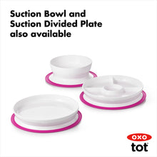Load image into Gallery viewer, OXO Tot Stick &amp; Stay Suction Divided Plate - Pink
