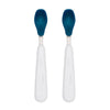 OXO Tot Feeding Spoon Set with Soft Silicone - Navy